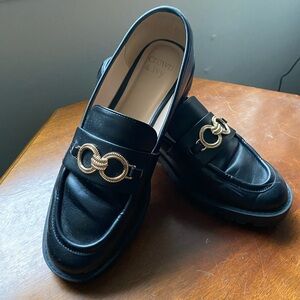 Black Crown & Ivy Harper Lug Loafers size 9.5